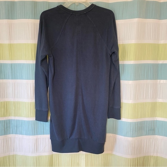 Prana Cozy Up Terry Dress Chunky Lace V-Neck Sz Small - Picture 5 of 9